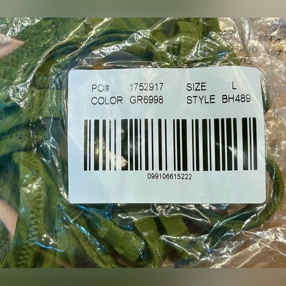 NWT J. Crew Green Wide-Rib Curved-Waist Cheeky String Bikini Bottom w/ Rings, L - Picture 11 of 14